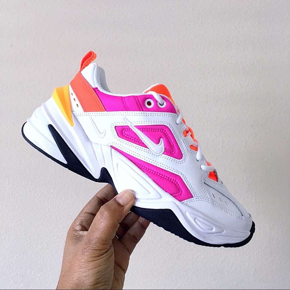 Nike M2K Tekno White Pink Orange - Picture 2 of 6